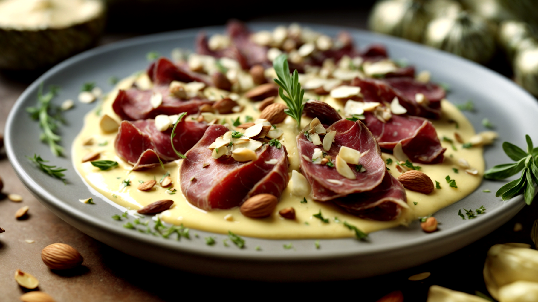 Carciofi Bresaola Mandorle"