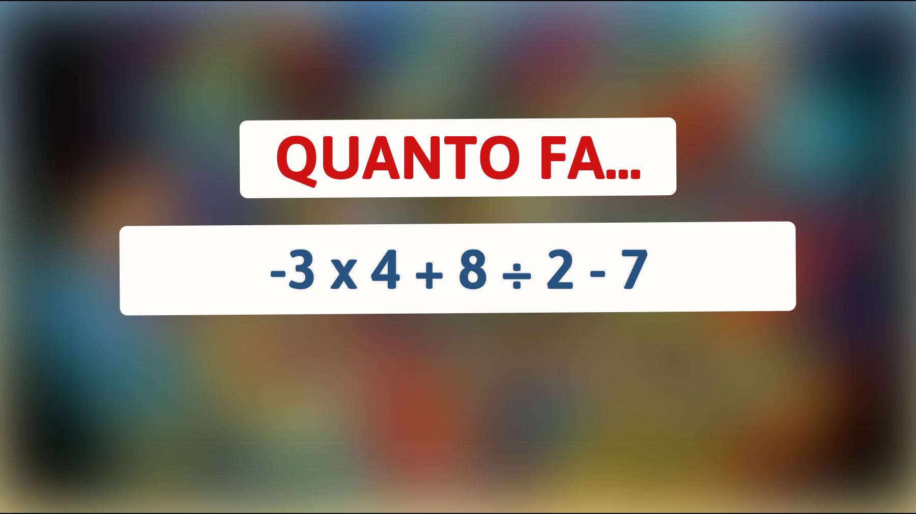 Scopri la risposta a questa Sfida Matematica che solo l'1% delle Menti Geniali può Risolvere! Sei Tra loro?"